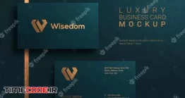 دانلود موکاپ کارت ویزیت Luxury Modern Business Card Mockup