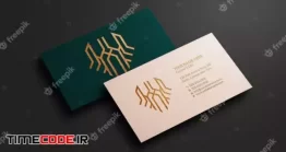 دانلود موکاپ کارت ویزیت Modern And Luxury Business Card Mockup