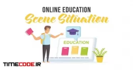 دانلود پروژه آماده افتر افکت : موشن گرافیک آموزش آنلاین Online Education – Scene Situation