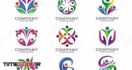 دانلود فایل لوگو آماده سازمان مردم نهاد People Foundation And Community Logo Set