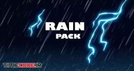 دانلود فوتیج آلفا باران کارتونی Rain Pack