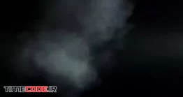دانلود 5 فوتیج بخار در زمینه مشکی The Stream Of Thick Fume On A Dark Background