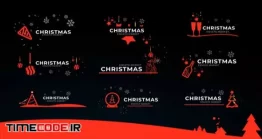 دانلود پروژه آماده پریمیر : تایتل کریسمس Christmas Icon Titles