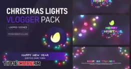دانلود پروژه آماده افتر افکت : اینترو کریسمس Christmas Lights Vlogger Pack