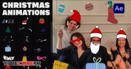 دانلود پروژه آماده افتر افکت : ماسک و استیکر کریسمس Christmas Mask And Sticker Animations For After Effects