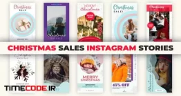 دانلود پروژه آماده افتر افکت : استوری اینستاگرام حراج کریسمس Christmas Sales Instagram Stories