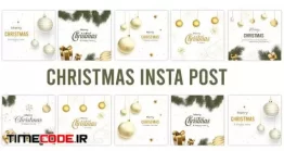 دانلود پروژه آماده افتر افکت : پک پست اینستاگرام کریسمس Christmas Social Media Post Pack