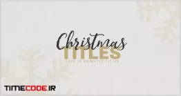 دانلود پروژه آماده افتر افکت : تایتل کریسمس Christmas Titles
