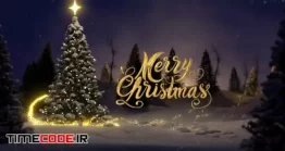 دانلود پروژه آماده افتر افکت : لوگو موشن درخت کریسمس Christmas Tree Logo Reveal