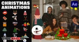 دانلود پروژه آماده افتر افکت : مجموعه انیمیشن کریسمس Colorful Christmas Animations