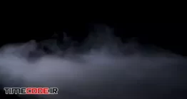 دانلود فوتیج حرکت بخار در زمینه مشکی Fog Effect Atmospheric Smoke