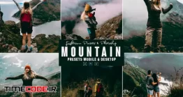 دانلود اکشن فتوشاپ و پریست لایت روم Mountain Photoshop Action & Lightrom Presets