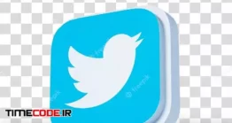 دانلود آیکون توئیتر Social Media Isolated Icon With White Background