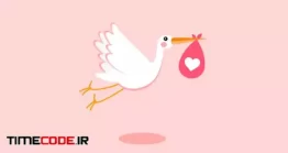 دانلود پروژه آماده افتر افکت : موشن گرافیک روز تولد Stork – Baby Birthday Opener