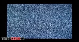 دانلود فوتیج برفک تلویزیون TV Channel Noise And Black Hands In Television Screen