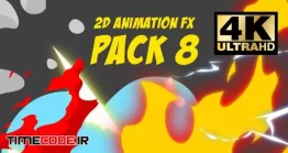 دانلود فوتیج المان های کارتونی 2D Animation Fx Pack