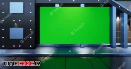 دانلود عکس پرده سبز استودیو خبر Backdrop For Tv Shows Tv On Wall3d Virtual News Studio Background
