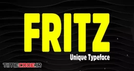 دانلود فونت انگلیسی لوگو Fritz – Unique & Rounded Display / Logo Typeface