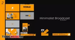 دانلود پروژه آماده افتر افکت : برودکست Minimalist Broadcast