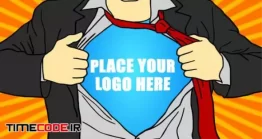 دانلود پروژه آماده افتر افکت : لوگو موشن کمیک بوک Superhero Cartoon Logo