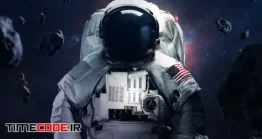 دانلود عکس فضانورد امریکایی Astronaut Spacewalking
