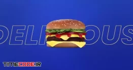 دانلود پروژه آماده افتر افکت : اینترو همبرگر Burger 3D Intro
