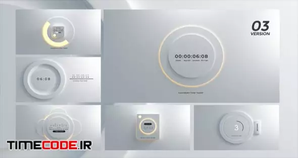 دانلود پروژه آماده پریمیر : شمارش معکوس Countdown Timer Toolkit V – تایم کد