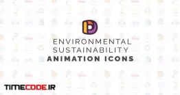 پروژه آماده افتر افکت : آیکون انیمیشن حفاظت از محیط زیست Environmental Sustainability
