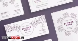 دانلود فایل لایه باز پوستر با طرح گل Flower Shop Flyer And Poster Template