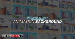 پروژه آماده افتر افکت : بک گراند موشن گرافیک شهر صنعتی Industrial City – Animation Background