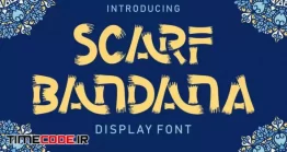 دانلود فونت انگلیسی فانتزی  Scarf Bandana – Display Font