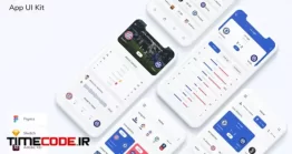 دانلود قالب UI اپلیکیشن فوتبال Sports & Football Live Score App UI Kit