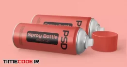 دانلود موکاپ قوطی اسپری  Spray Bottle Mockup