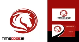 دانلود لایه باز لوگو با طرح اسب Awesome Horse Stallion Logo Vector Template