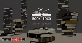 دانلود پروژه آماده افتر افکت : لوگو موشن کتاب Book Logo