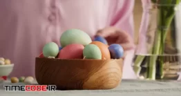 دانلود فوتیج تخم مرغ رنگی Painting And Decorating Eggs