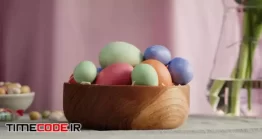 فوتیج تخم مرغ رنگی Painting And Decorating Eggs