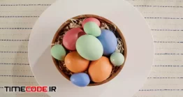 فوتیج تخم مرغ رنگی Painting And Decorating Eggs