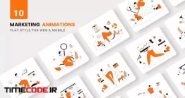 دانلود پروژه آماده افتر افکت : موشن گرافیک مارکتینگ Marketing Agency Animations