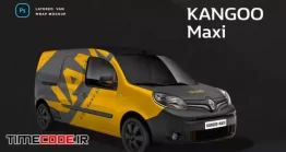 دانلود موکاپ ون کانگو ماکسی Renault Kangoo Maxi Van Wrap Mockup