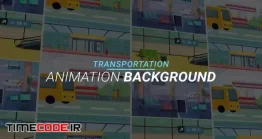 پروژه آماده افتر افکت : بک گراند موشن گرافیک حمل و نقل Transportation Animation Background