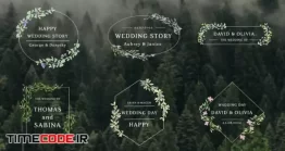 دانلود پروژه آماده پریمیر : تایتل کلیپ عروسی Wedding Titles