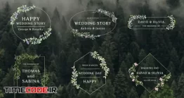 دانلود پروژه آماده افتر افکت : تایتل کلیپ عروسی Wedding Titles