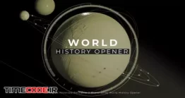 دانلود پروژه آماده پریمیر : اینترو تاریخی با کره زمین World History Opener