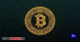 دانلود پروژه آماده پریمیر : لوگو موشن بیتکوین Bitcoin Cryptocurrency Logo Reveal