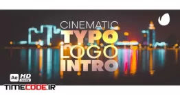 دانلود پروژه آماده افتر افکت : لوگو موشن تایپوگرافی Cinematic Typo Logo