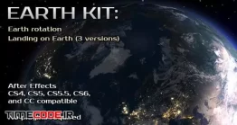 دانلود پروژه آماده افتر افکت : کیت انیمیشن کره زمین Earth Kit