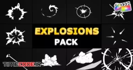دانلود افکت فاینال کات پرو : مجموعه کارتونی انفجار  Explosions Pack | FCPX