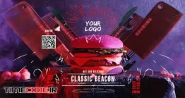 دانلود پروژه آماده افتر افکت : لوگو موشن فست فود Fast Food Logo Reveal