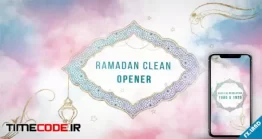 دانلود پروژه آماده افتر افکت : اینترو ماه رمضان Ramadan Clean Opener